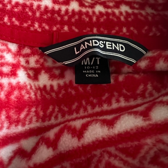 Lands’ End Fleece Quarter Zip Pullover - Picture 3 of 3